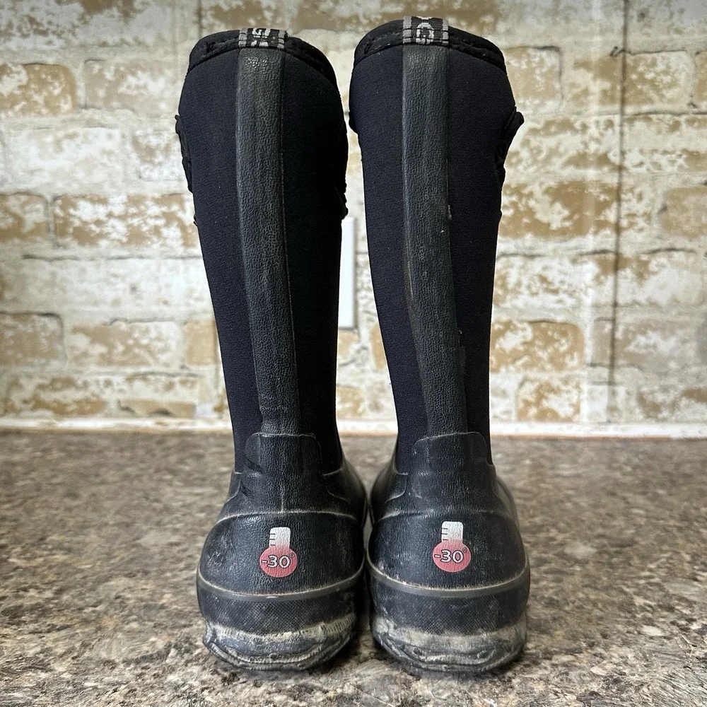 Bogs Kids Classic High HA Waterproof Insulated Winter Boots Black Sz 1